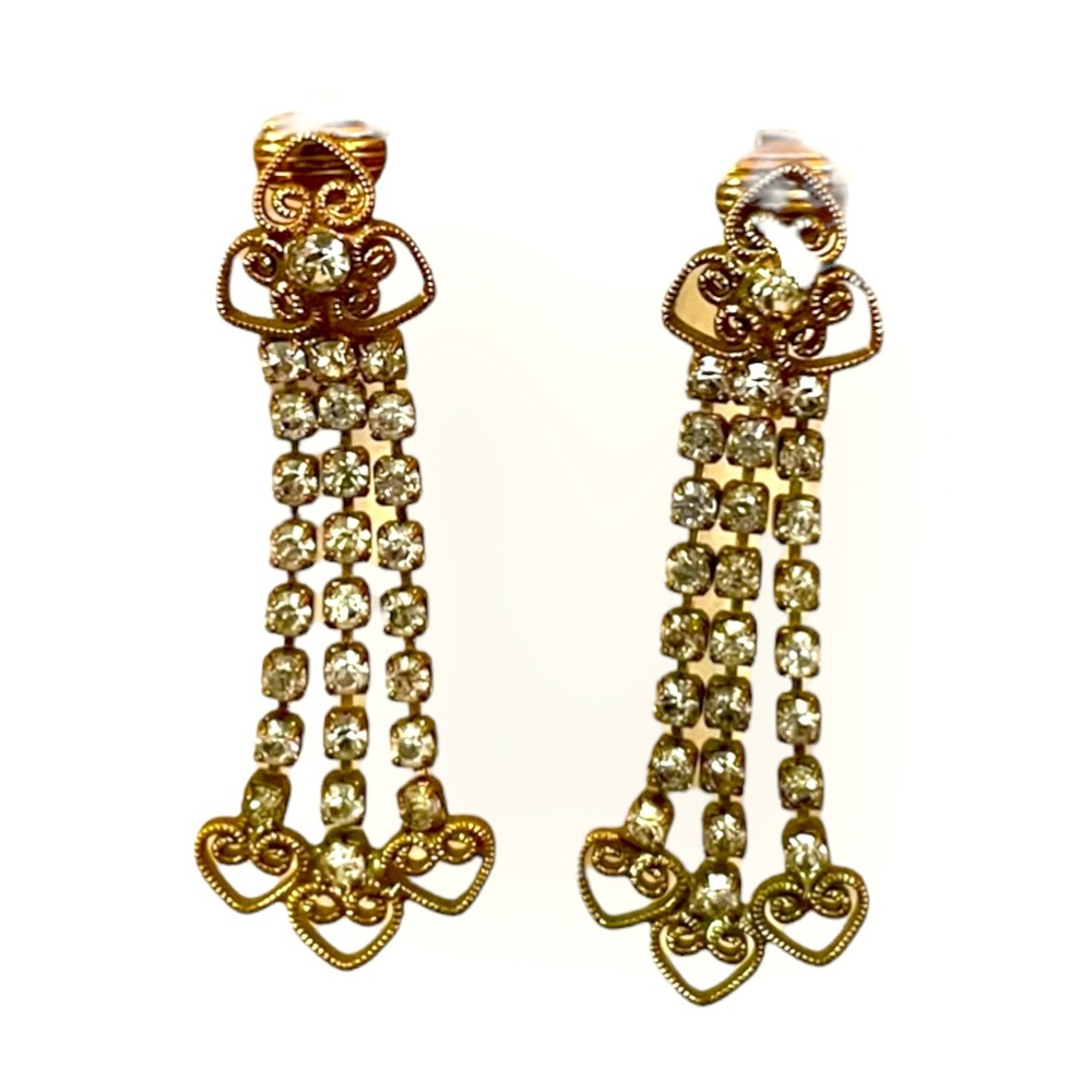 Stunning Antique Clip-on Earrings